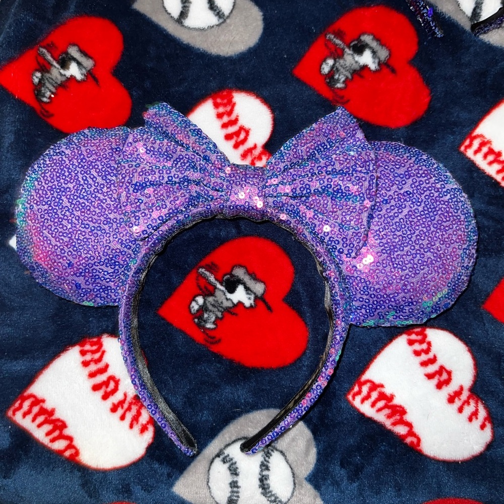 BBB purple sequin ears
